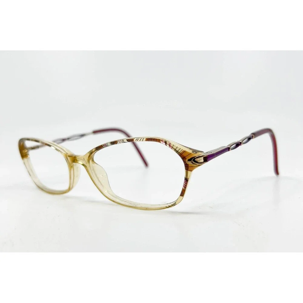 Clearvision Eyeglass Frames Womens Gold Red Jacqueline II 53-15-130 31630